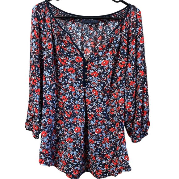Jones New York Signature Floral Blouse Size 2X - Picture 1 of 5